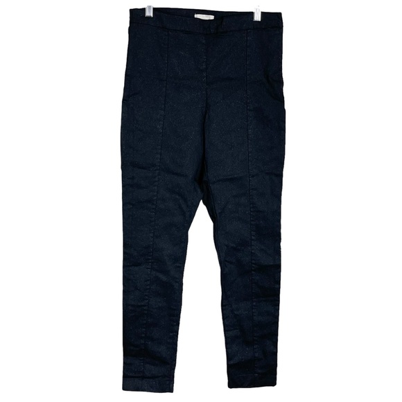 H&M Pants - H&M black shimmer skinny trousers sz 12